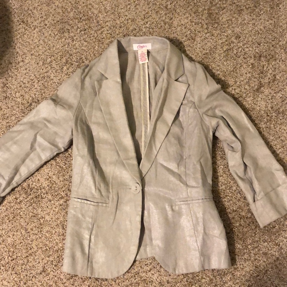 Silver blazer